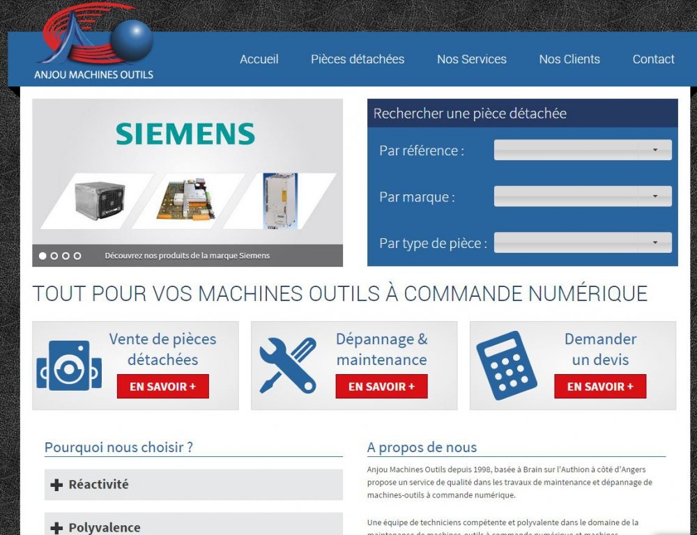 site anjou machine outils